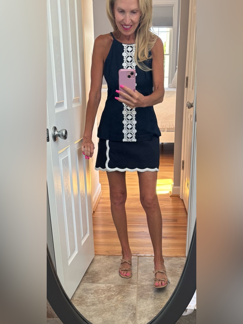 Lilly Pulitzer pearl shift top style… This shirt is so very flattering